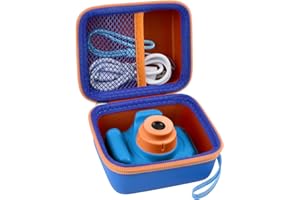 GWCASE Camera Case Compatible with Seckton for Goopow for Desuccus for Rindol for VATENIC for Rikum for GKTZ Kid Toy Video Camera. Kids Digital Cameras Carrying Holder Container (Box Only)-dark blue
