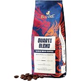 Blu Ore Quartz Blend Whole Bean Coffee, Single Origin Vietnam Espresso Beans, Medium Dark Roast 50% Arabica &amp; 50% Robusta Blend with Rich Body for Milk Drinks, 12 oz