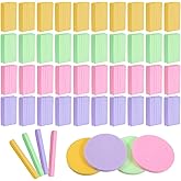 480 Count Compressed Facial Sponges, PVA Professional Makeup Removal Round Face Wash Sponges, Round Compress Face Cleaning Sponge for Cleansing Exfoliating(Yellow Purple Blue Pink)