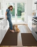 COLOR&GEOMETRY Color G 2 Piece Kitchen Mat Set 44x75cm+44x150cm Brown view 8