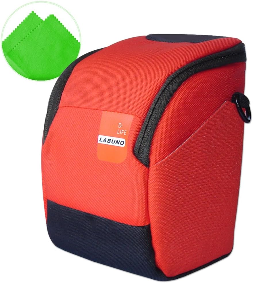 G1x Mark Ii G3x Verde First2savvv v0701g11 6407 Funda Protectora Con Bandolera Ajustable Bolsa Para Dlsr Camara De Fotos Para Canon Powershot Sx4 Sx410 Eos M10 Eos M3 Pano De Limpieza Bolsas Y