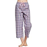 CYZ Comfortable Cotton Capri Woven Pajamas for Women, Casual Capris for Women, Perfect for Daily Wear and Sleepwear