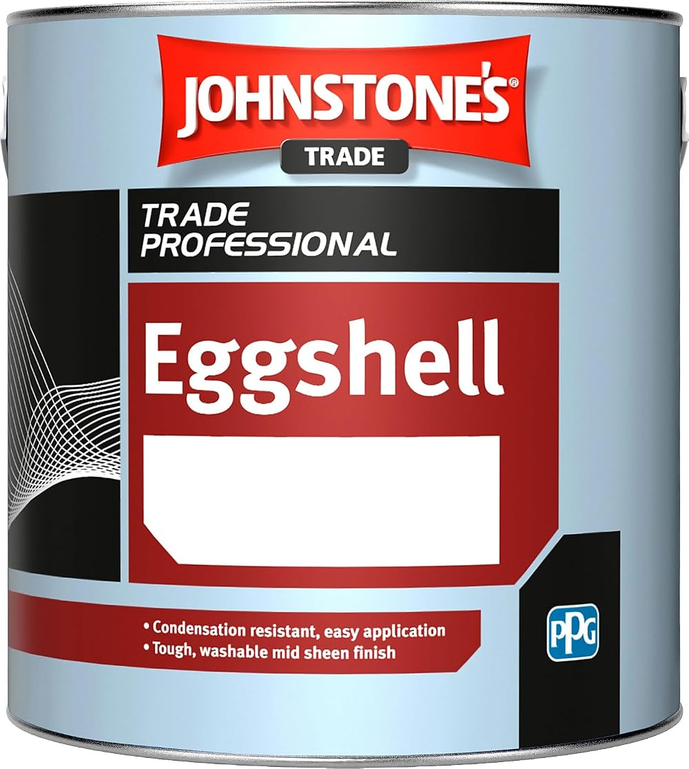 Johnstone's Trade Eggshell Brilliant White Emulsion Paint 1 Litre