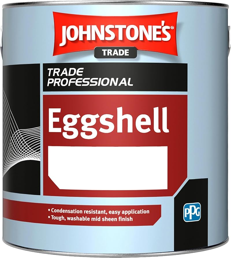 Johnstone's Trade Eggshell Brilliant White Emulsion Paint 1 Litre