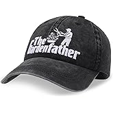Zhamate Gardening Gifts for Men, Adjustable Cotton Baseball Cap with Gift Box for Plant Lovers Black