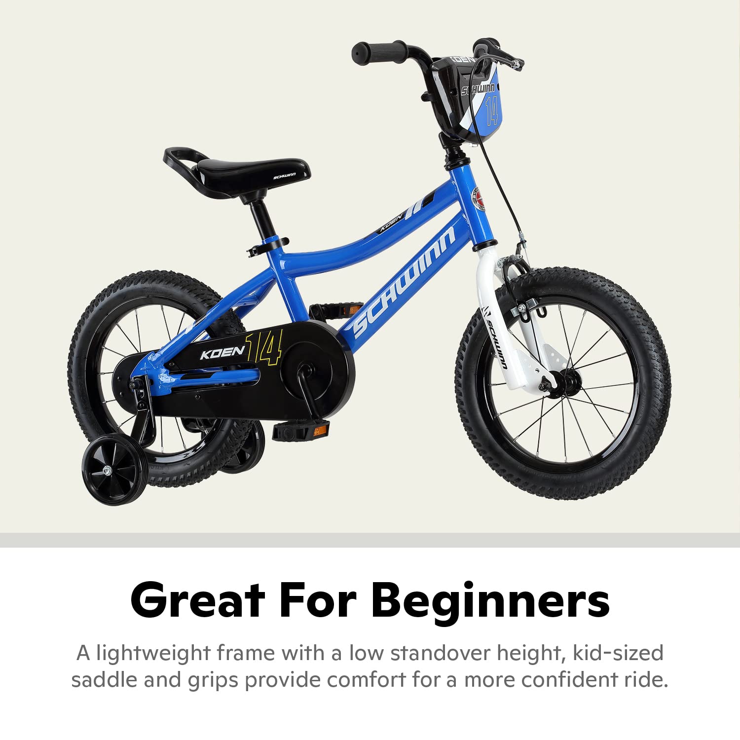 Schwinn Elm and Koen Bike or Balance Bike, 12-20 Inch Bike for Kids Ages 2-13, Black, Blue, Red, Teal, Pink or Purple, SmartStart Ergonomic Design, Adjustable Seat Grows with Child, Training Bicycle