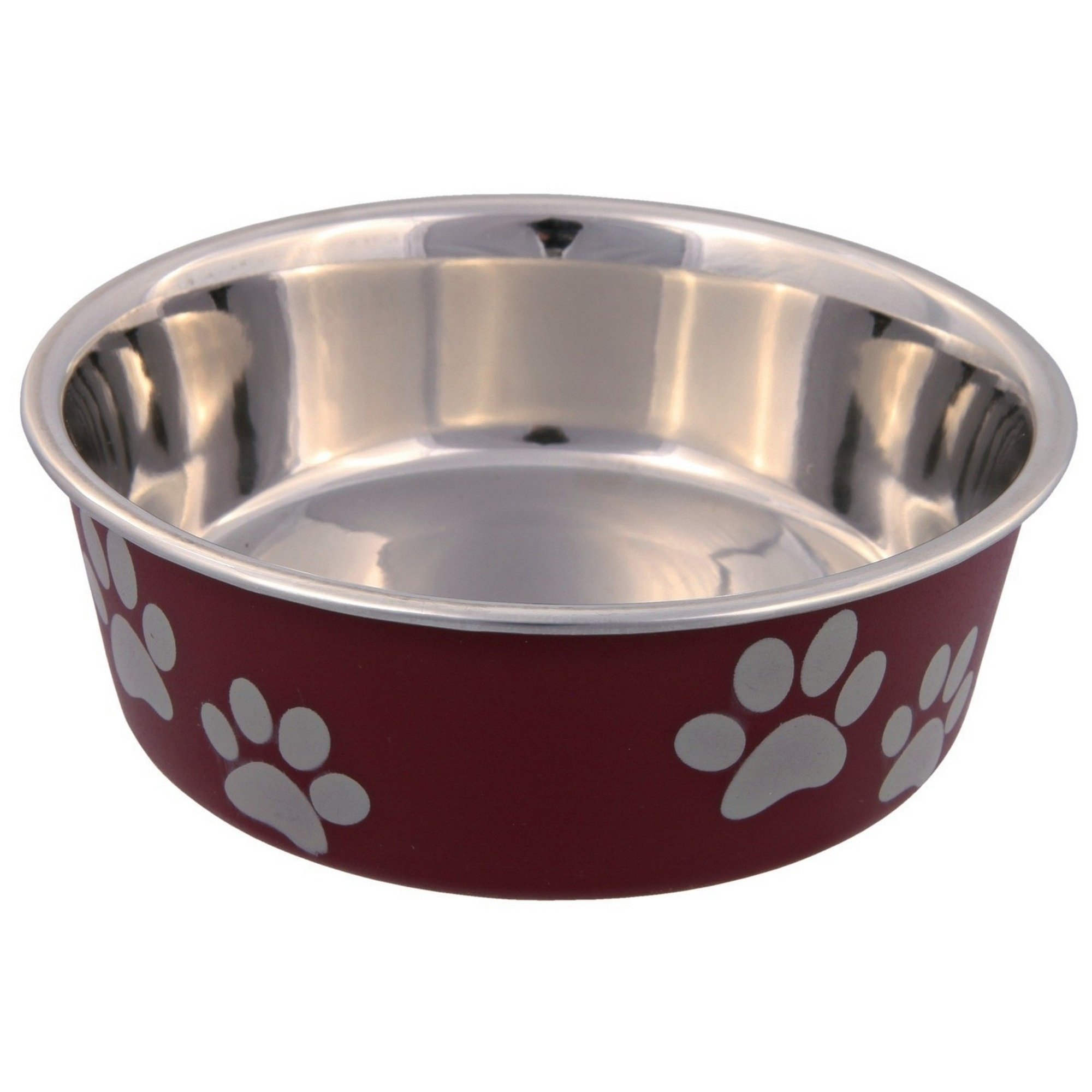 Trixie Stainless Steel Bowl with Plastic Coating, 21 cm Dia