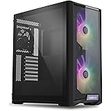 Lian Li LANCOOL 215 Mesh Black Tempered Glass ATX Case -Black Color -LANCOOL 215