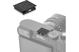 KIORAFOTO Upgraded Q3 43 Q2 Metal Hot Shoe Cover Protector Cap with Full-Coverage Design Special Designed for Leica Q3 43 /Q3/Q2 Digital Camera , Aluminum Alloy Q3 43 Hotshoe Cover with Silicone Cushion - Black