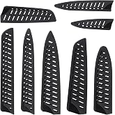 LXUEJIE 8 Pcs Universal Knife Guards Set, Plastic Safety Knife Covers | Black Knives Sheath Blade Protector Kitchen Knives Sheath for Paring Utility Bread Chef Knifes