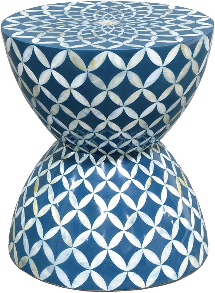 Amazon Com Kathy Kuo Home Palecek Inlaid Shell Coastal Beach