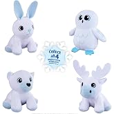 The Elf on the Shelf Noorah Arctic Fox Mystery Plush | Hidden inside a snowy sculpture. Collect all four woodland friends - Mini Snow Bunny, Owl, Moose, or Bear.