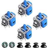 AKNES HallPi V6 TMR Joystick Replacement for PS5/PS5 Edge Controller | Anti-Drift Stick Repair Accessories for Playstation 5 / DualSense Controller, Thumbstick Caps Included - 2 Pairs