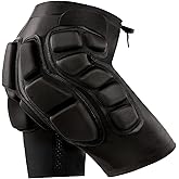 Relaxyee Protective Padded Shorts, Impact Resistance Sportswear Outdoor Impact Protective Gear for Snowboard, Skate, Ski, Skateboard, Unisex, 3D Protection for Hip, Butt and Tailbone (Large)