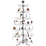 Best Choice Products 6ft Wrought Iron Ornament Display Christmas Tree w/Easy Assembly and Stand - Black