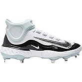 Nike Alpha Huarache Elite 4 Mid Mens FD2744-101 (White/Black-Blue), Size 7.5