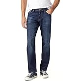 Mavi Men’s Myles Mid-Rise Straight Leg Jeans – Relaxed Fit Cotton Work Jeans for Men, Comfortable Mens Pants