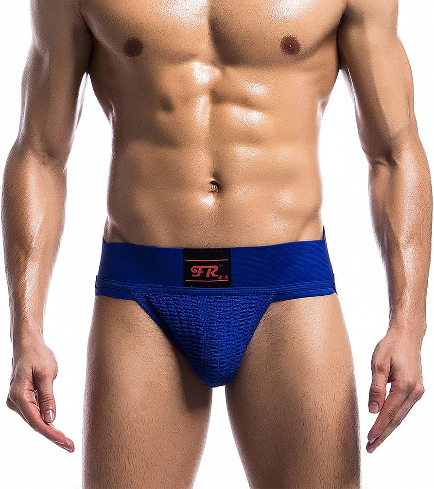 Uabrav Mens Sport Briefs Jock Strap Gym Athletic Supporter Bulge Pouch