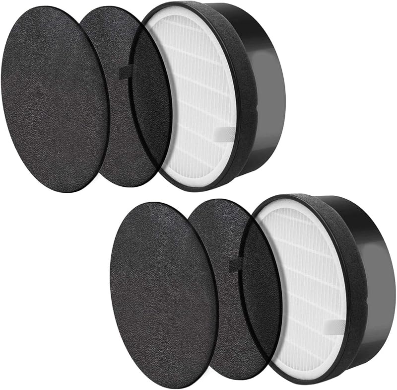 PUREBURG LV-H132-RF Replacement Filter Set for Levoit LV-H132 2 H13 HEPA 4