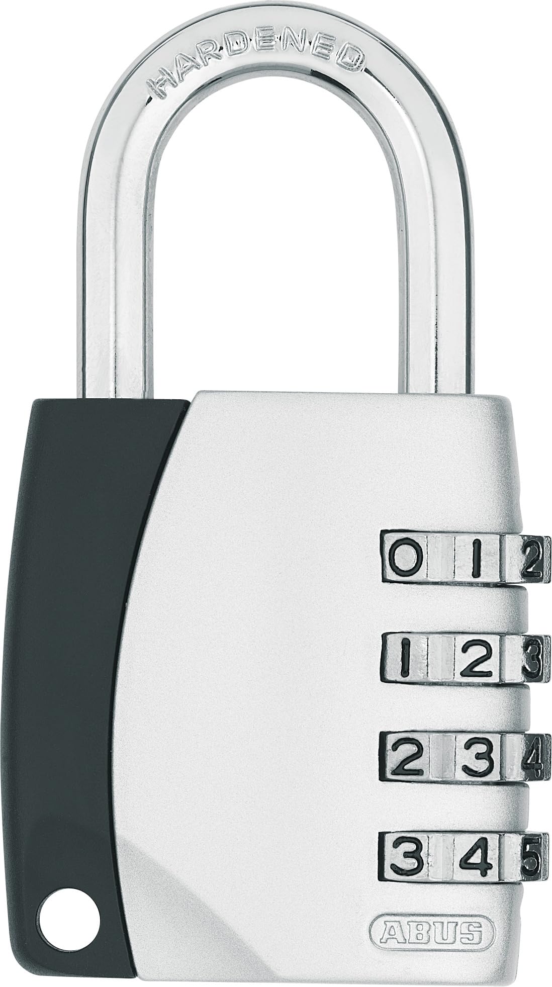 ABUS Combination Lock 155/40 - Padlock with die-cast zinc housing - for Suitcase/Locker/Gym/School with Individually Adjustable Combination Code - ABUS Security Level 4 - Silver