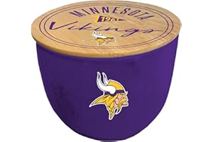 PEGASUS SPORTS Officially Licensed NFL Script Circle Logo Ceramic Candle