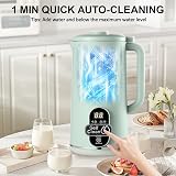WingFly Soy Milk Maker 650ML, 10 Blades, Self-Cleaning, Green view 8
