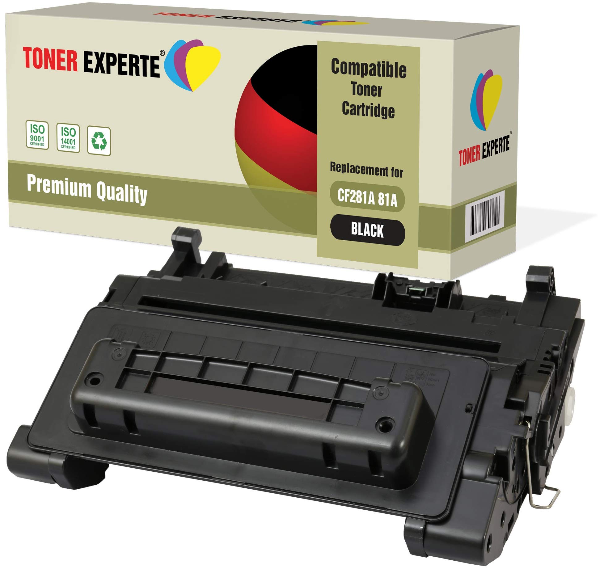 TONER EXPERTE® Compatible with CF281A 81A Premium Toner Cartridge Replacement for Laserjet Enterprise MFP M630dn M630z M630f M630h M605dn M605n M605x M604dn M604n M606dn M606x
