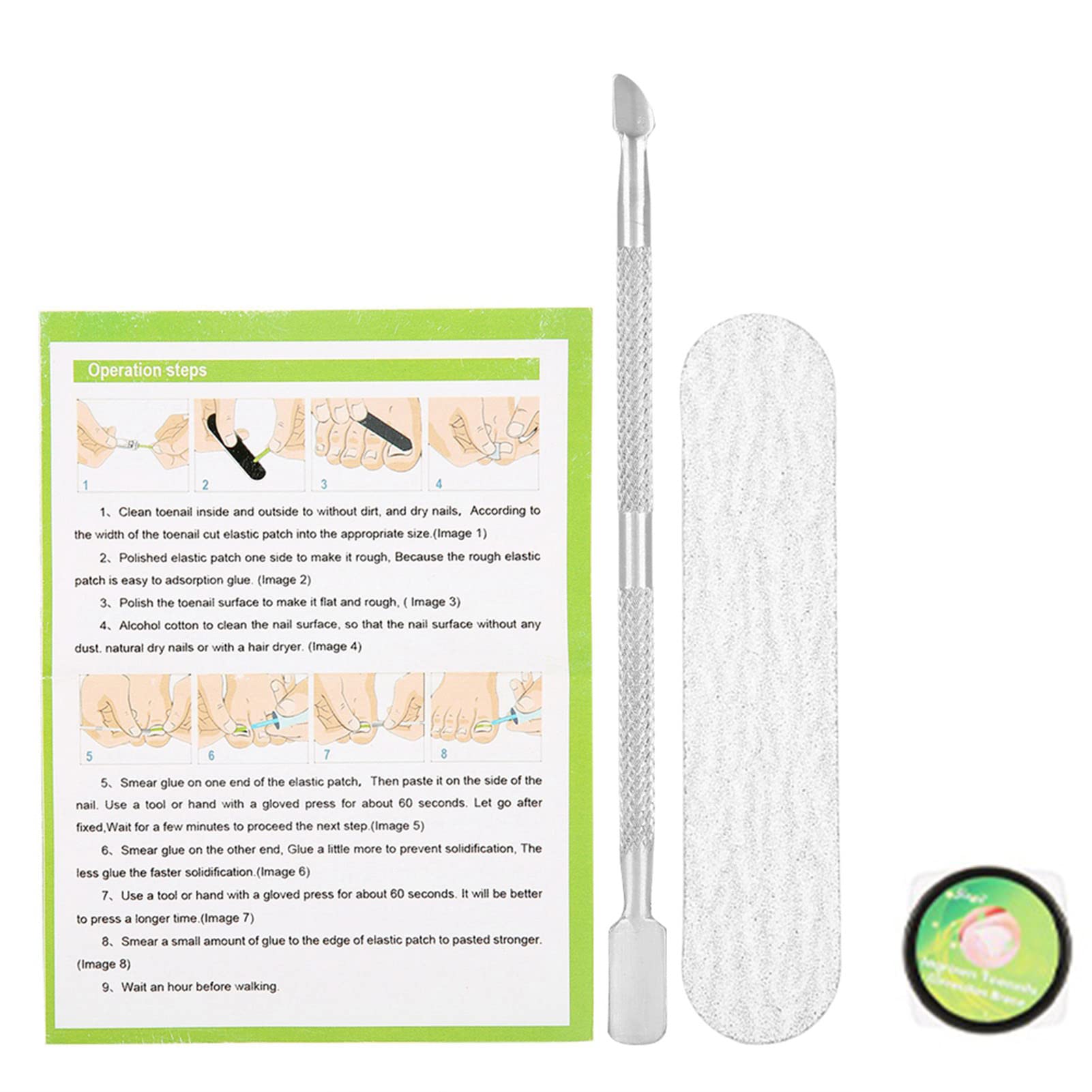 Uxsiya Nail Correction Sticker Toenail Corrector Ingrown Toenail Correction Patches for Ingrown Toenail Pain Relief(24PCS)