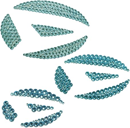 Amazon D Iプランニング カー用品 スワロフスキー エンブレムステッカー 3点 セット ダイハツ タントカスタム La650系la600系 車用 ステッカー アクアマリン エンブレム 車 バイク