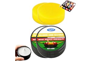 Pool Ball Polish – 50g Cleaning Wax Shine,Long Lasting Polisher,Pool Ball Shine Wax,Billiard Cleaner Restorer,Restorer for Sp