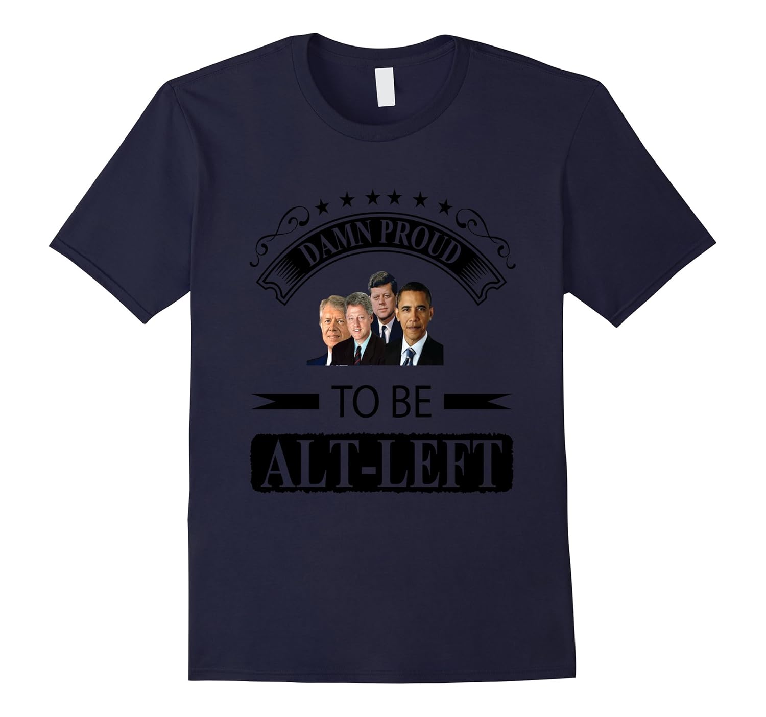 Political Alt Left T-Shirt Tee Shirt-Rose