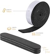 Guangcailun Hat Size Reducers Tape 21 Pieces Foam Padding Strips Black view 2