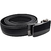 Women's Soft Slim Fashion Ratchet Belt, 1 1/4 inches Flexible Faux Leather for Jeans, Adjustable Size 29in-45in