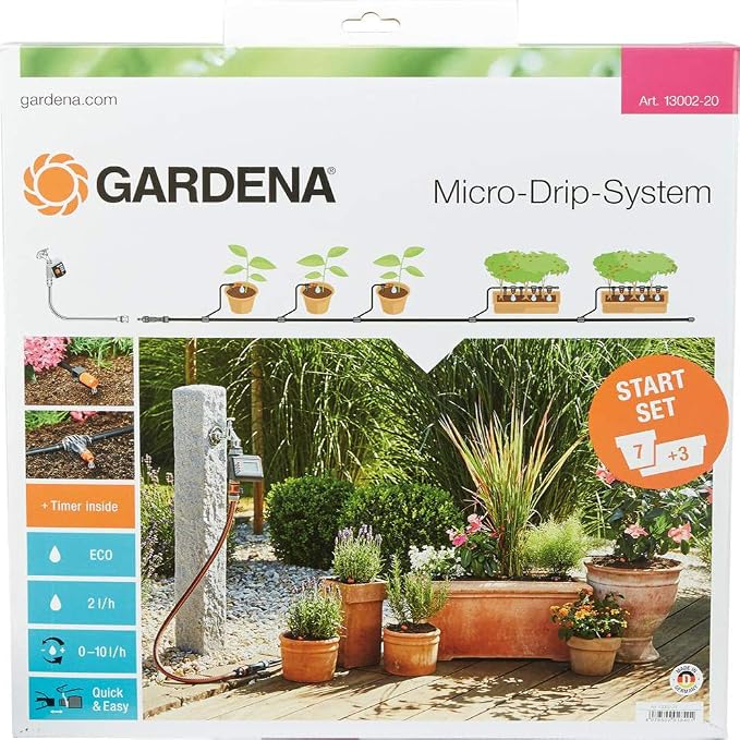 Gardena 13002-20 Set de Inicio M automático, el práctico Sistema ...