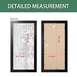 Giverny 11x22 Picture Frames Black 1 Pack, Wood