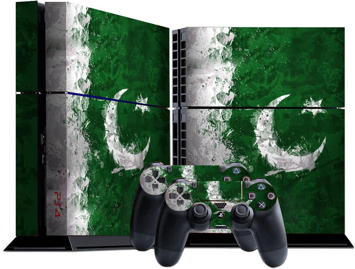 stillshine Colourful Decal Vinyl Skin Sticker Decal for Playstation 4 PS4 Console And Controller x 2 x 1 green Flags Pakistan