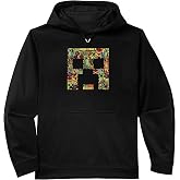 Minecraft Creeper Big Face Collage Performance Hoodie