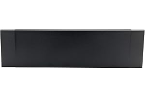 HY-C Adjustable Smoke Guard for 28.5" L x 48" W Fireplaces, Black Powder Coat Finish, 8" Height