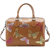 ArtsEye Genuine Leather Boston bags for Women Top Handle Shoulder bags Ladies Purses