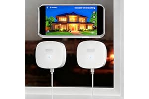 2 Pack 3MP 2k Window Camera, SpectraVivid AI Color Night Vision Window Cameras for Home Security, 2.4G&5G WiFi, Person & Moti