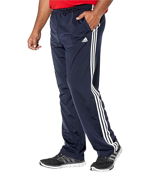 adidas Men's Essentials Warm-up Open Hem 3-stripes Tracksuit Bottoms, Legend Ink/White, Medium/31" Inseam