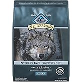 Blue Buffalo Wilderness Natural High-Protein Dry Food for Adult Dogs, Chicken Recipe, 13-lb. Bag