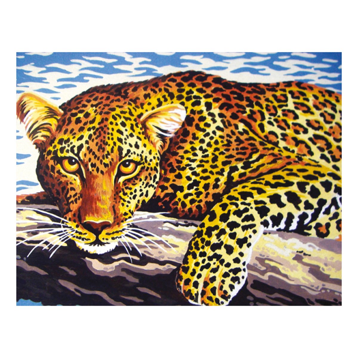 Collection D'Art Tapestry Kit Leopard, 100% Cotton, Multi-Colour, 38 x 25 x 0.5 cm