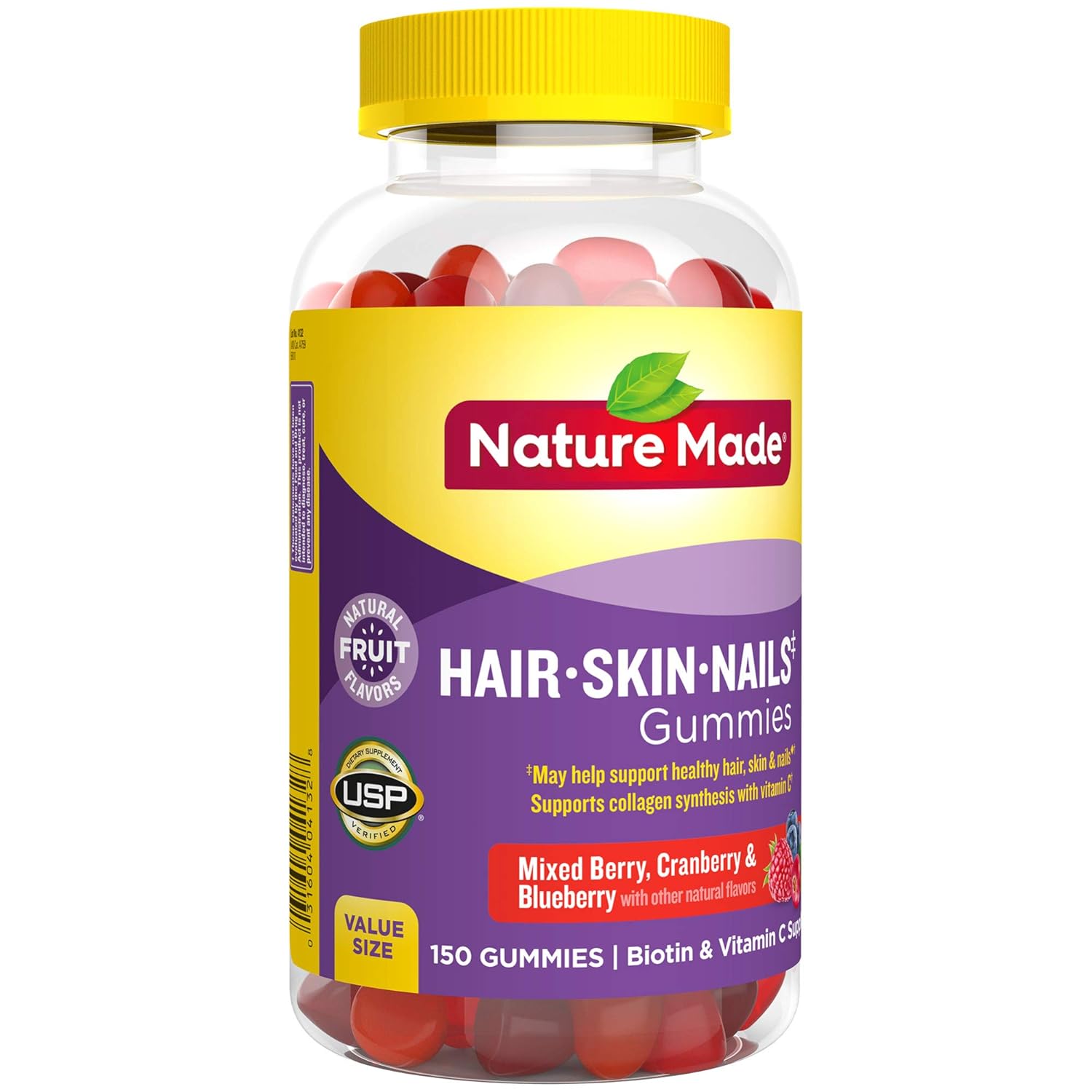 Buy Nature Made Hair Skin And Nails Adult Gummies 2500 Mcg Of