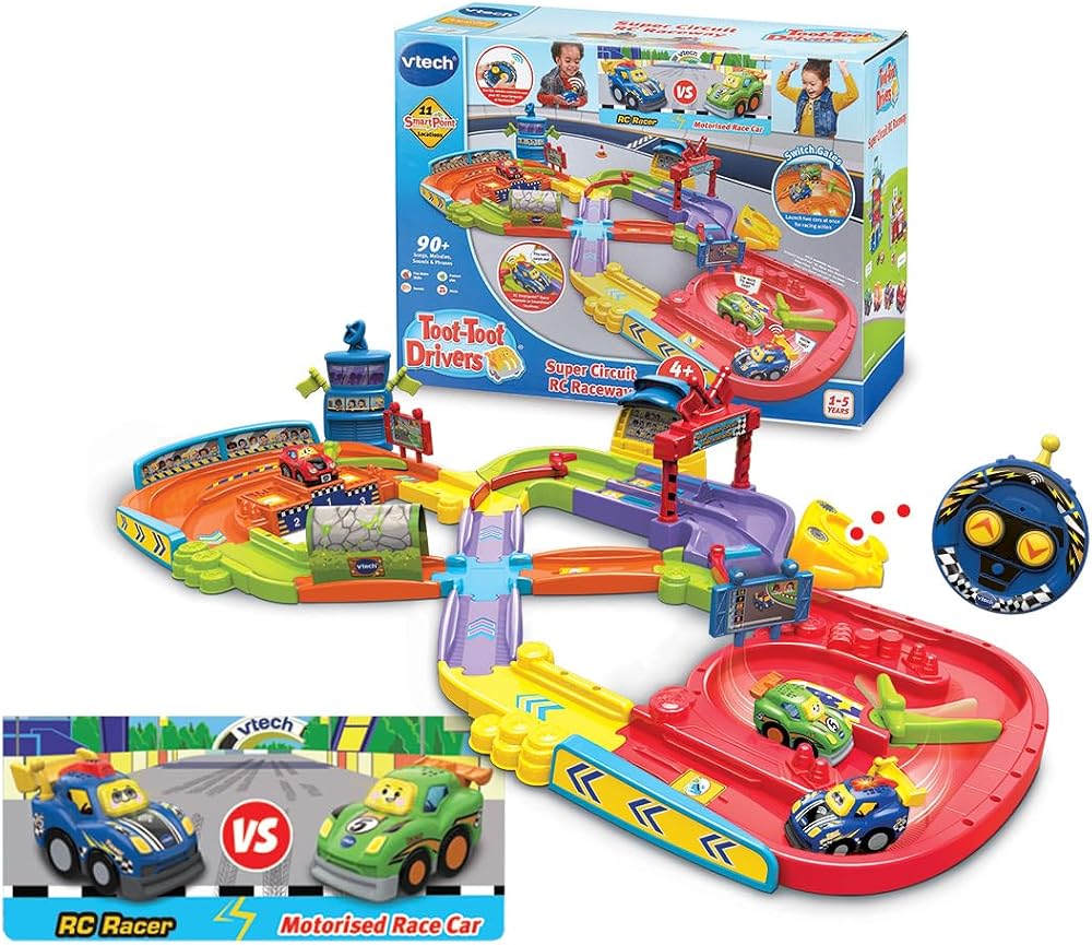 VTech Toot-Toot Drivers Super Circuit RC Raceway English