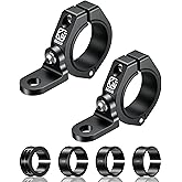 BRCOVAN 2PCS UTV Whip Light Mounts, Off-Road LED Light Bar Mounting Bracket | Solid Aluminum Alloy Materials, 360&deg; Adjustable Whip Flag Mount Fit 1.5''/1.65'' /1.75''/1.85''/2'' Roll Cage Bars