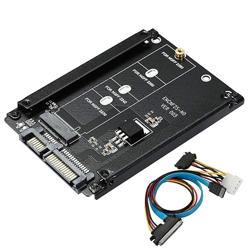 BEYIMEI NGFF to SATA Adapter Card, B-M Key, Supports 2230