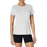 Amazon Essentials Women's Active Soft Cotton Regular Fit Crewneck Short Sleeve Lightweight Yoga Workout T-Shirt