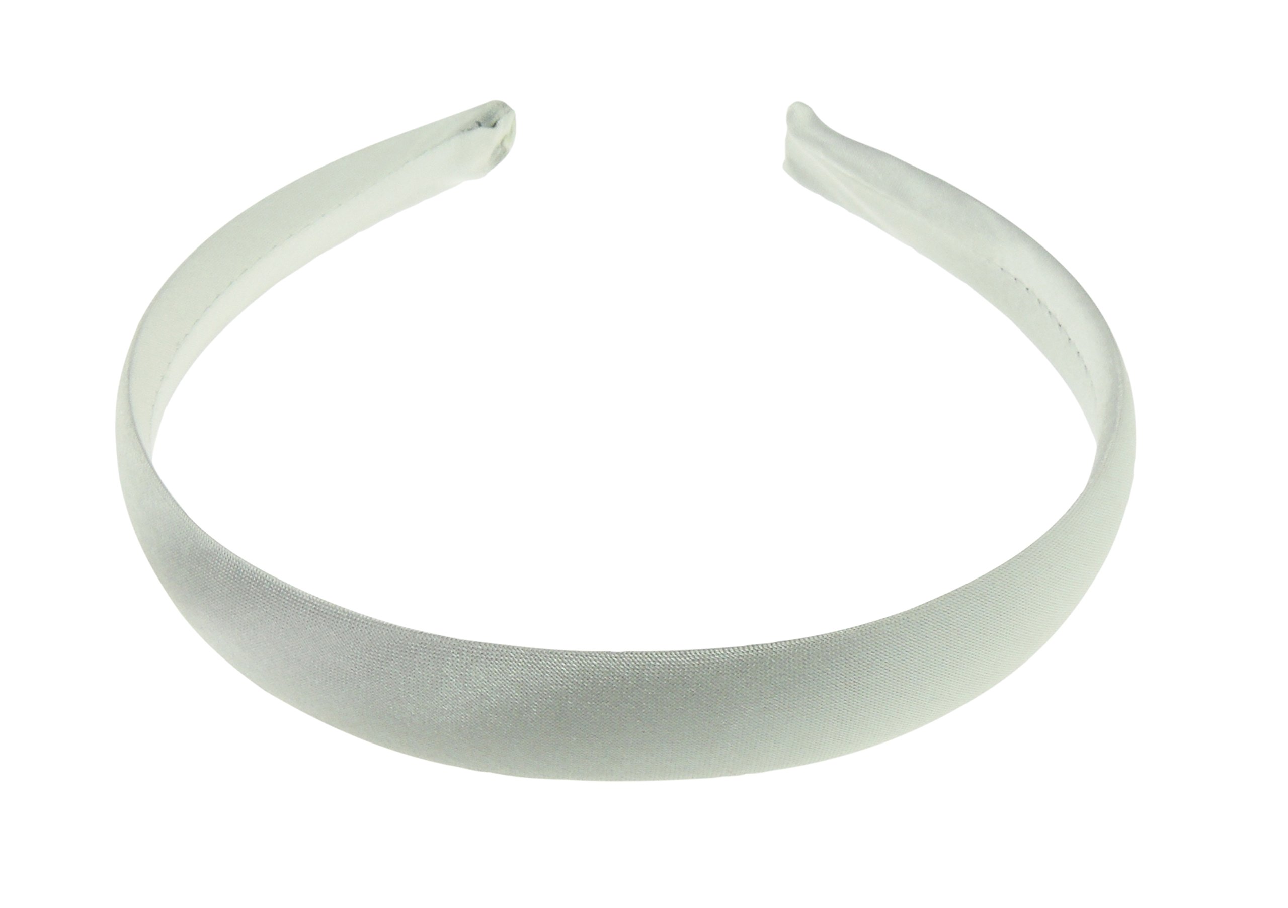 GIRLS School Uniform Birthday Party Wedding Flower Girl Special Occasion Hair Accessories Plain Satin 2cm Short Long Hair Headband Alice Band Hairband (Grey, 2cm)