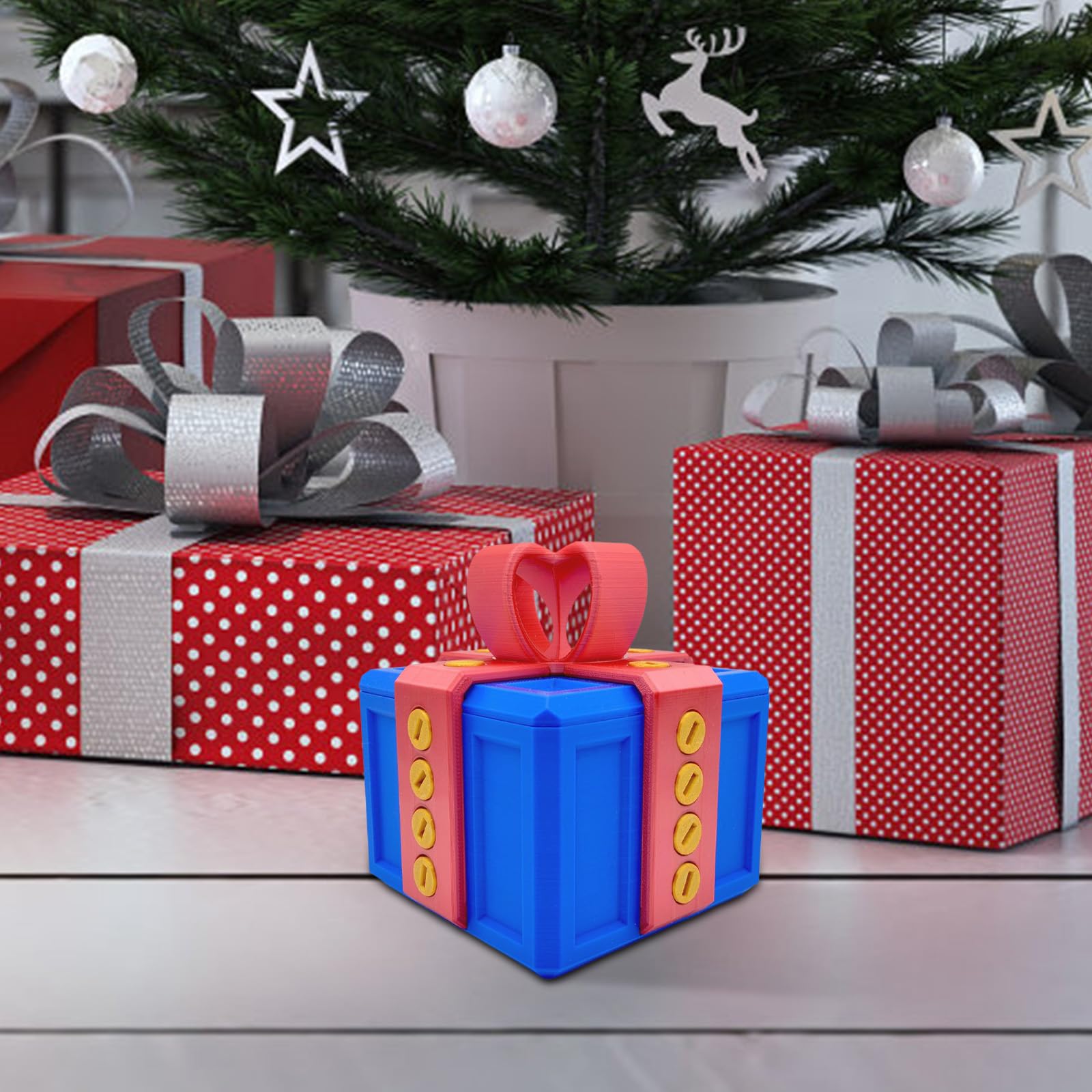 Really Annoying Gift Box with Twist Storage and Assorted Colors,Prank Screw Box,3D Printed Really Annoying Gift Box with Screws, Novelty Gift Wrap Box Prank Gift Box For Christmas (A02)